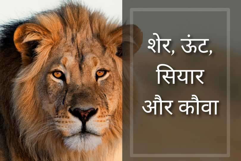 शेर, ऊंट, सियार और कौवा